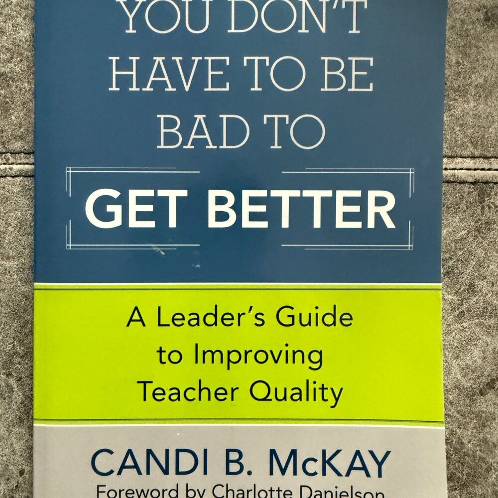 NEW YOU DON'T HAVE TO BE BAD TO GET BETTER BY CANDI MCKAY